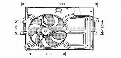AVA QUALITY COOLING fd7519 -  Вентилятор, охлаждение двигателя